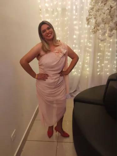Vestido G2 plus size Rosa Serve 48