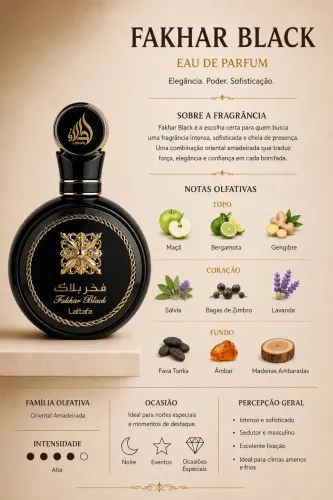 ? FAKHAR BLACK - LATTAFA 100ML ?