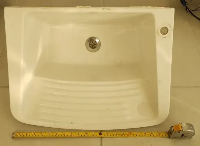 Tanque de lavar roupa 50x40 branco