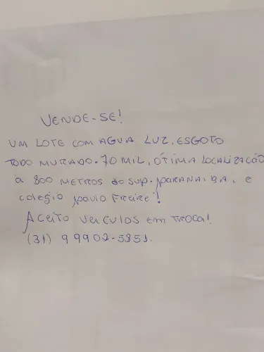 Lote bairro Montes Claros!