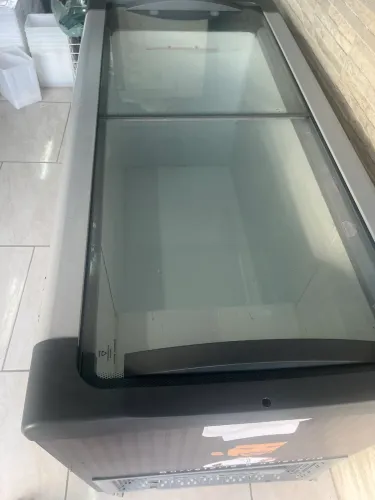 Freezer tampa de vidro 
