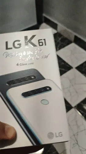 Smartphone LG k61 128 GB 4 GB RAM aparelho novo na caixa lacrado sem uso