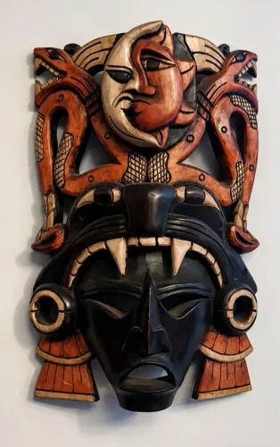 Máscara Maia de Chichén Itzá Mexico