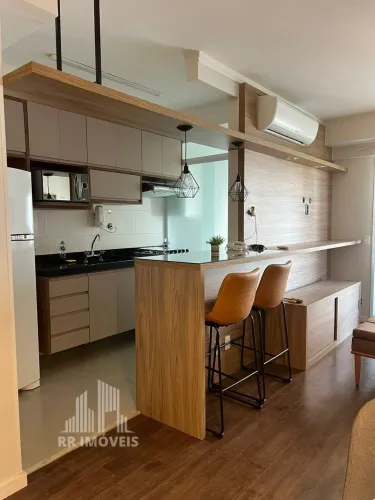 RR8680 Apartamento MOBILIADO 52m² CONDOMÍNIO WI HOUSE - OPORTUNIDADE - 1 Dorm 1 Vaga - Bar