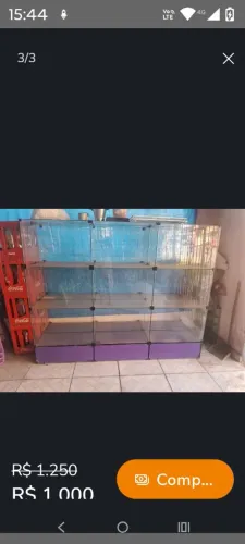 Vitrine de vidro