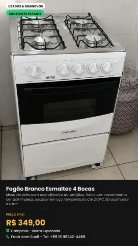 Fogão 4 bocas