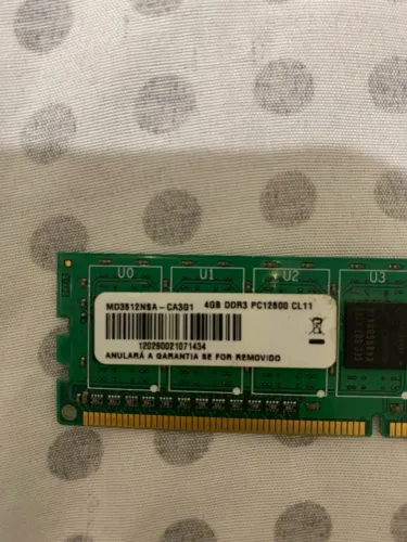 Memória ram DDR 3 4gb