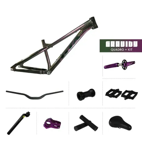 Quadro De Bicicleta Gta Freeride Gravity Violeta Galáctico