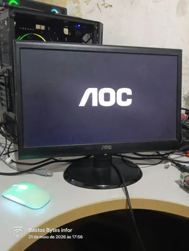 Monitor AOC 19 polegadas entrada de vídeo Vga 