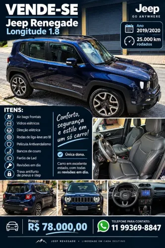 Jeep Renegade Longitude 1.8 4X2 Flex 16V Aut. 2020