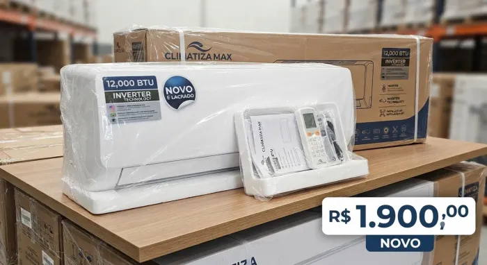 Ar-Condicionado 12.000 BTUs Inverter - Novo e Lacrado!