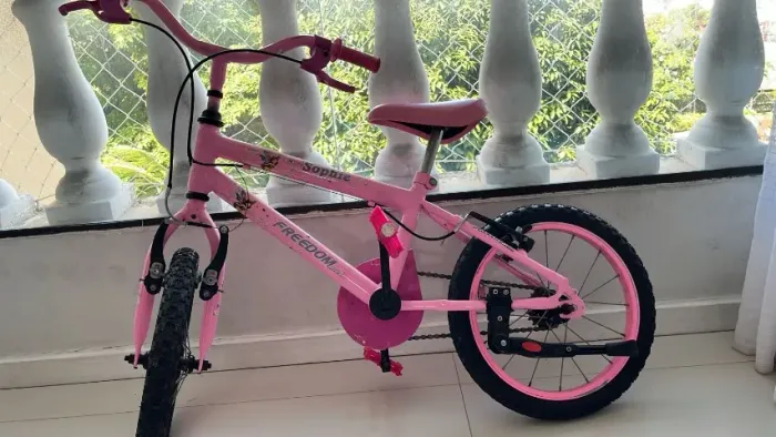 Bicicleta Rosa Aro 16 (Com Rodinha)
