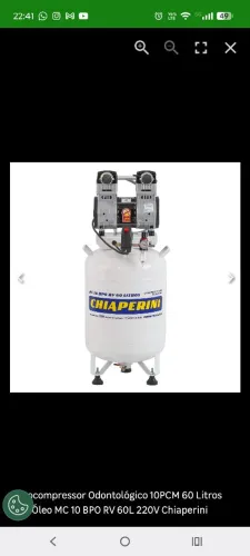 Compressor odontológico chiaperini 220v