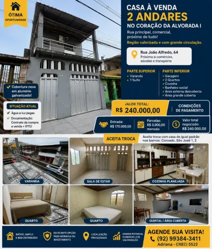VENDO CASA ALVORADA 1/ PRINCIPAL