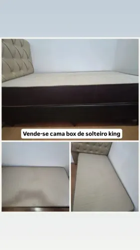 Vende-se Cama Box + Colchão pro saude superpocket ortobom