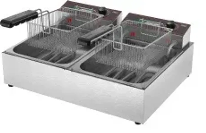 FRITADEIRA ELETRICA - 10 LITROS - 2 CESTOS - METALCUBAS