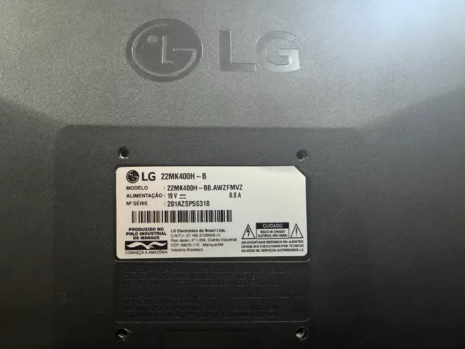 Monitor LG 21.5" LED Full HD, modelo 22MK400H-B