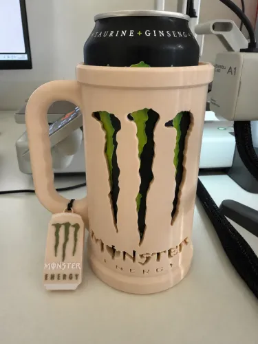 Porta Lata 3D Estilo Energy Claw | Suporte para Lata Gamer e Geek