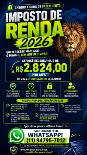Declaração de imposto de renda - IR - IRPF