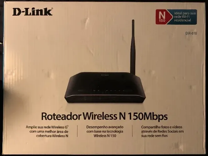 Roteador D-Link Wi-Fi Wireless 150Mbps D-Link-DIR-610