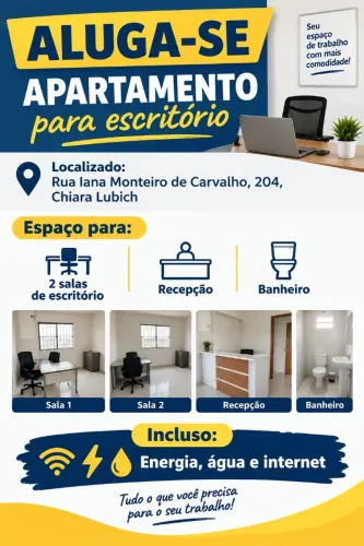 Aluga-se apartamento para escritório