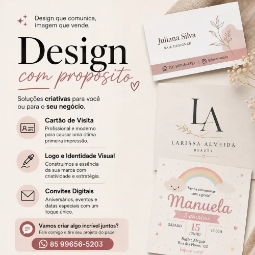 Artes personalizadas para deixar seu negócio com a sua cara!60