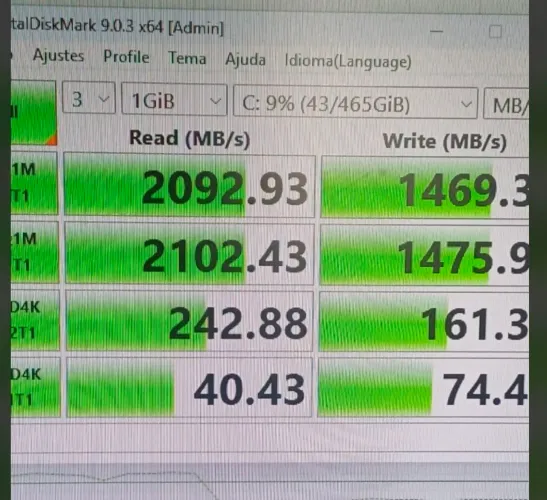 NVME ADATA 500GB