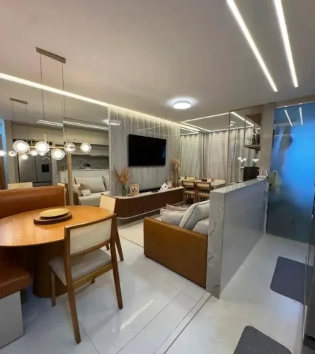 Apartamento de 2 quartos com porteira fechada na Praia de Itaparica