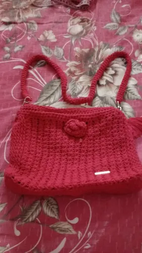 Bolsa de crochê linda para o seu dia a dia