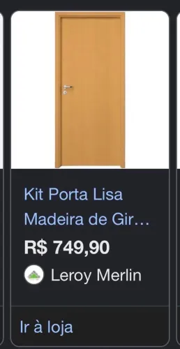 PROMOÇÃO - PORTA COM FECHADURA PADO