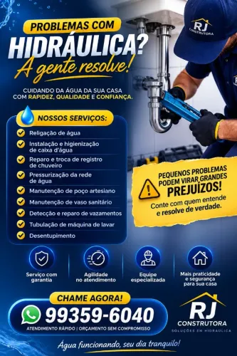 Bombeiro hidráulico profissional 