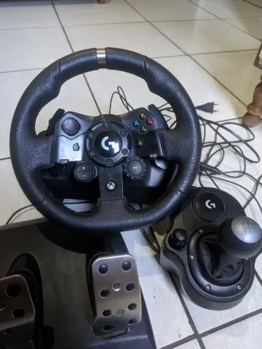 Volante Gamer G923 com Pedal + Câmbio