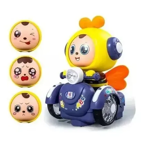 Carrinho Com Led Abelinha Infantil Face/off XZ-1894
