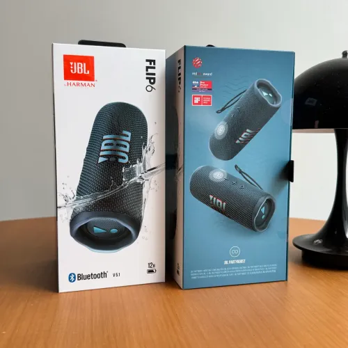Caixa de Som Bluetooth Portátil JBL FLIP 6 Cinza - Azul [LACRADO ORIGINAL]