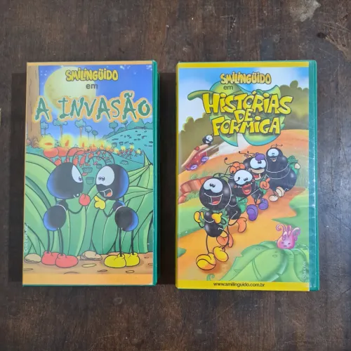 VHS Smilinguido - Lote com 2 Fitas Desenho