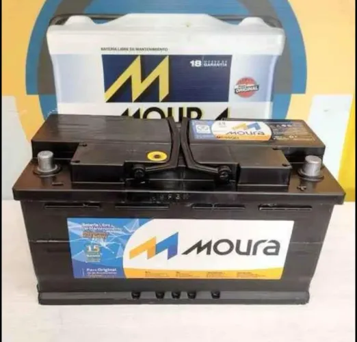 BATERIA MOURA 100 AMPERES - SEMINOVA C/ GARANTIA - ENTREGO A DOMICÍLIO - PASSO CARTÃO