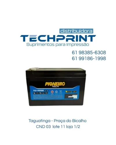 BATERIA SELADA VRLA 12V 7AH PIONEIRO TECH PARA NOBREAK E ALARME