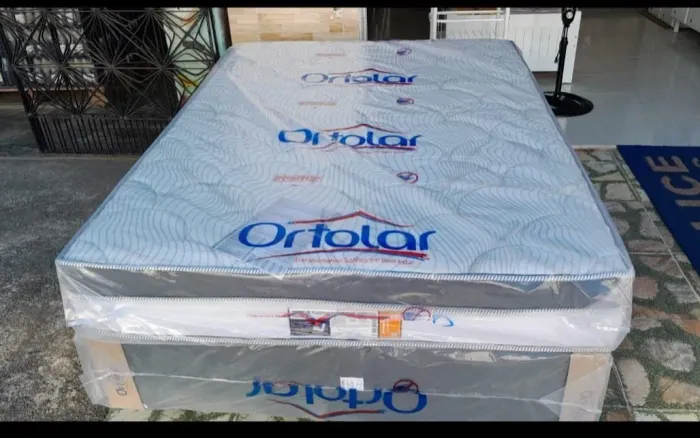Cama box de casal ortolar molas ensacadas disponível
