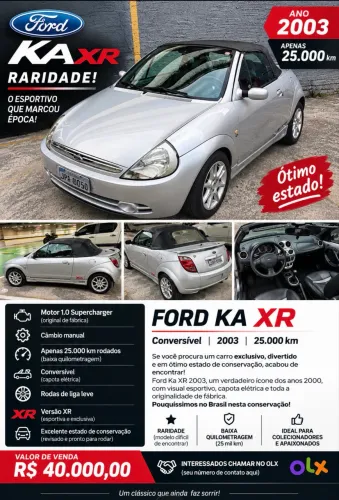 Ford KA GL 1.0i Zetec Rocam 2004