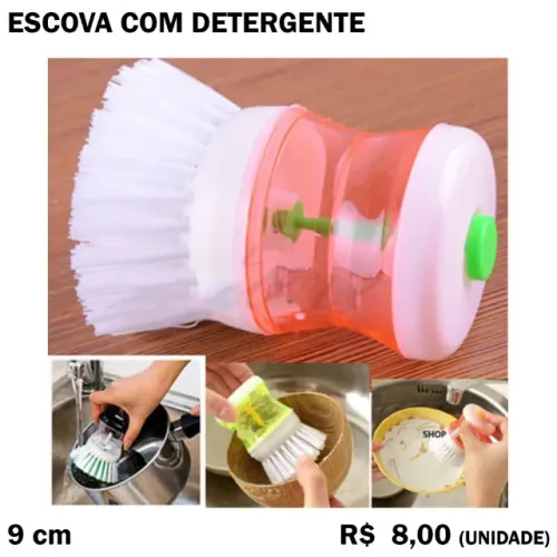 Escova com Detergente - 2 Unidades
