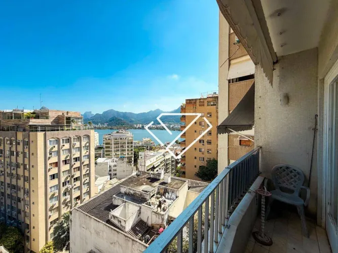 Apartamento com 3 quartos à venda, 120 m² por R$ 1.600.000 - Lagoa - Rio de Janeiro/RJ