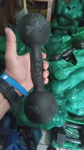 Halter 6kg Novo Sextavado Profissional Pintado - Preço por 1 Unidade