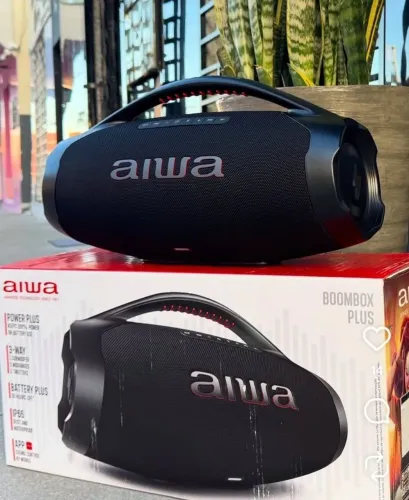 Caixa boombox aiwa plus lacrada
