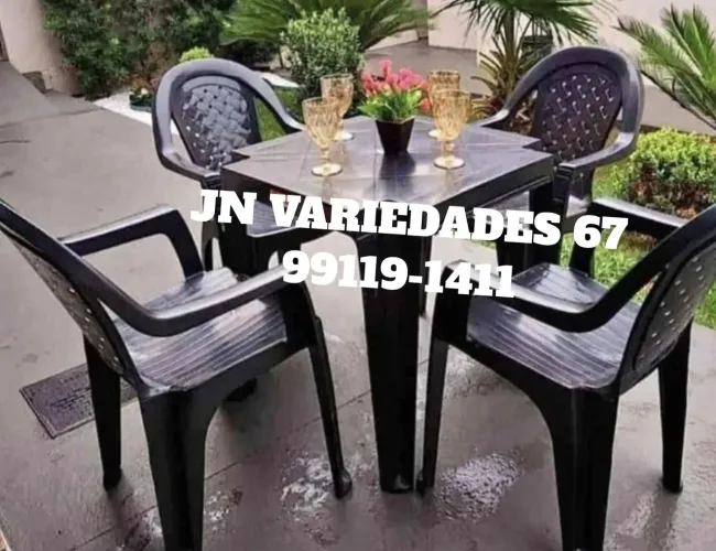 Jogos de mesa luiza,material reforçado, suporta 120kg,direto da fábrica 279,99