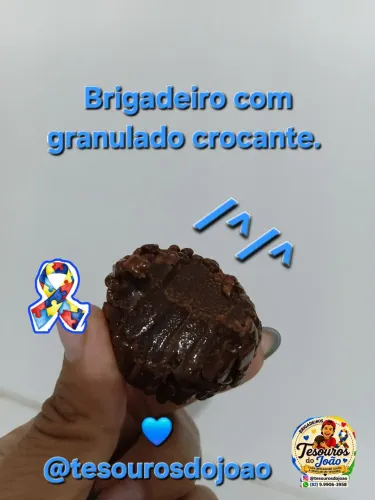 Brigadeiros cacau 100% amor e inclusão 
