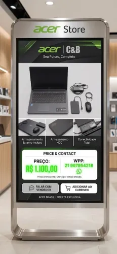 Melhor notbook do mundo aspire 3 eleva de brinde HD externo pronto pra trabalhar e lazer