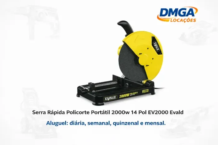 Aluguel Serra Policorte Portátil 2000w 14pol. Evald 220v.