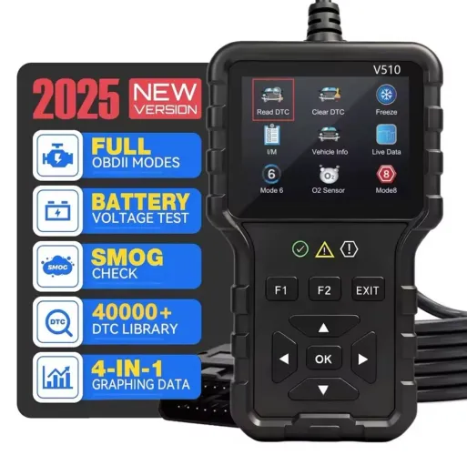Scanner Automotivo OBD2 V510 Diagnóstico Veicular Leitor Código Falha 12V