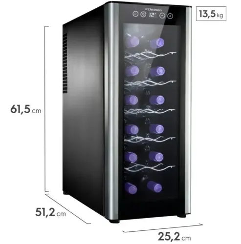 Adega Electrolux 12 garrafas climatizada 