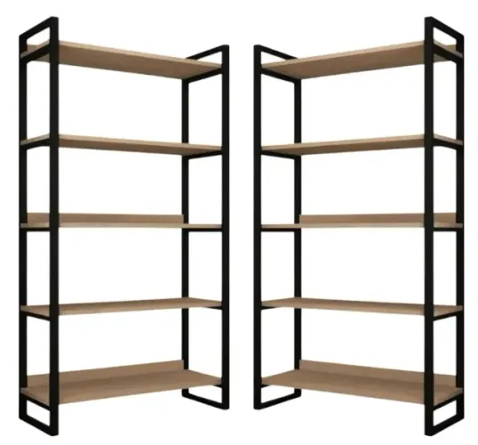 Kit com 3 estantes e 7 ninchos para lojas, casa e etc.  